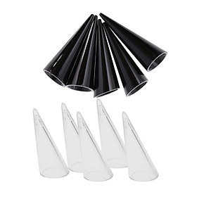 10pcs Plastic Finger Cone Finger Ring Stand Display Holder Jewelry Showcase