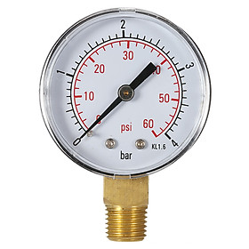 Áp Kế NPT Dùng Đo Áp Suất Thủy Lực Bể Bơi (1/4" 50mm)