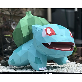 Mô hình giấy 3D nhân vật Pokemonn Squirtle 50x33x30cm