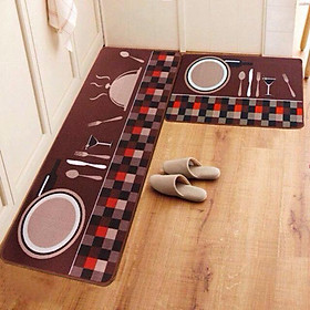 Mua Bộ thảm 3D nhà bếp cao cấp (40 x 60 và 40 x 120 cm) (Bốc màu ngẫu nhiên)
