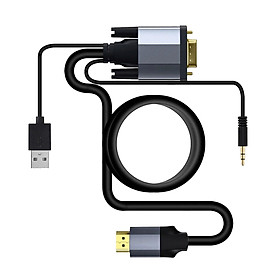 VGA to   Converter Cable with Audio 1080P for TV Boxes Computer Monitor