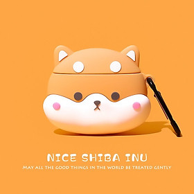 Mua Vỏ bảo vệ bao đựng tai nghe case dành cho airpods 1  2 chống va đập - Chó Bashi
