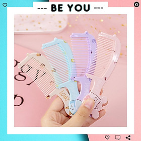 Lược Cầm Tay Mini Hoạt Hình Dễ Thương, Thuận Tiện Mang Theo