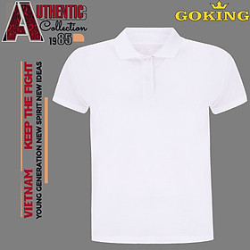 Áo phông cổ trụ Goking, form unisex cho nam nữ, công ty, đội nhóm, đồng phục cao cấp. Áo thun polo cá sấu hàng hiệu vnxk