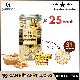 Snack gạo lứt kẹp bơ hạt GUfoods (bơ điều / bơ đậu phộng) - Ăn kiêng, Ăn vặt healthy, Lành mạnh, Eat clean, Thực dưỡng