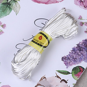 Hình ảnh Bó 10m-20m dây tim bóng handmade loại 1,5mm - Dây vải bóng 1.5mm để đan vòng, thắt dây handmade - Ngọc Quý Gemstones