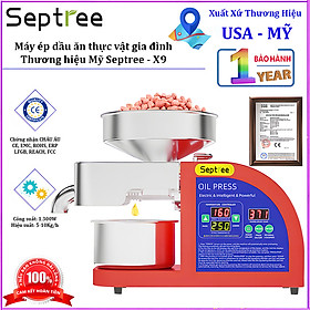 Mua HÀNG CHÍNH HÃNG - Máy ép dầu ăn thực vật  dùng trong gia đình. Thương hiệu Mỹ cao cấp Septree - X9