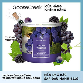 Mua Nến ly 3 bấc sáp đậu nành Goose Creek (411g) - Tuscan Vineyard