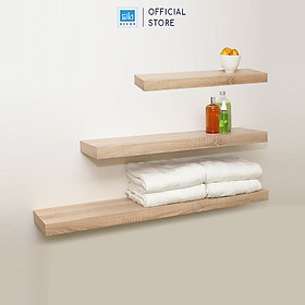 Kệ Gỗ Trang Trí Treo Tường Bề Rộng 15cm, Gỗ Dày 2,5cm Chống Ẩm Kết Cấu Không Giá Đỡ Thương Hiệu SIB Decor