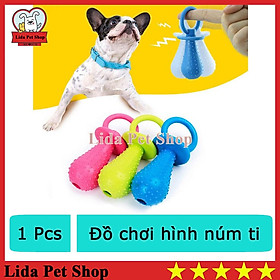 Đồ Chơi Cho Chó Gặm Cao Su Hình Núm Ti Cho Thú Cưng