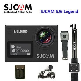 SJCAM SJ6 Legend 4K 24FPS Camera hành động từ xa Chống nước 30M Mũ bảo hiểm màn hình cảm ứng DV 2.0 Có phụ kiện Màu sắc: Đen