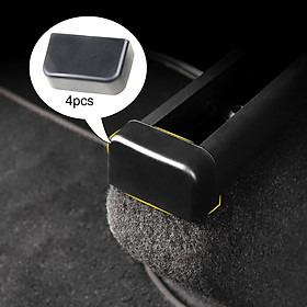Rear Seat Slide Rails Anti-Kick Plugs for Tesla Model 3/Y Soft Plastic 4 Pieces