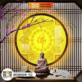 Mua Đèn Hào Quang Phật In Tranh Trúc Chỉ DECORNOW 30 40 cm  Trang Trí Ban Thờ  Hào Quang Trúc Chỉ HÌNH CHỮ DCN-TC2