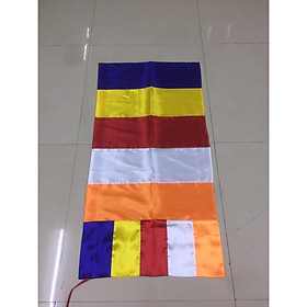Mua Cờ Phật Giáo 0.5x1m cán dọc