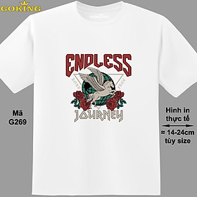 Endless Journey, mã G269. Hãy tỏa sáng như kim cương, qua chiếc áo thun Goking siêu hot cho nam nữ trẻ em, áo phông cặp đôi, gia đình, đội nhóm