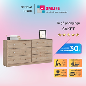 Tủ đựng quần áo phòng ngủ SMLIFE Saket