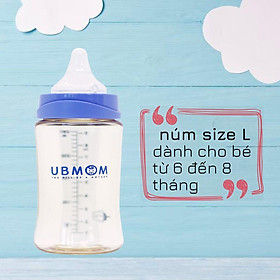 Bình sữa UBMOM nhựa PPSU 200ml