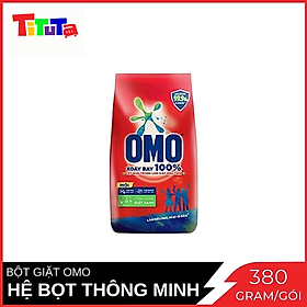 Hình ảnh Bột giặt Omo Đỏ Hệ Bọt Thông Minh Gói 380 g