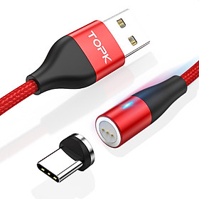 Cáp sạc nhanh từ tính TOPK AM60 1m - Hàng chính hãng