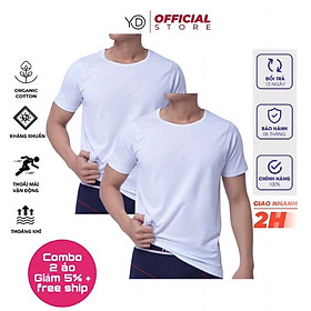 Combo 2 Áo lót đông xuân tay ngắn, chất cotton hữu cơ mềm mại, chất lượng hàng xuất khẩu loại 1