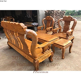 Mua Bộ Bàn Ghế Quốc Voi Tay 12 Gỗ Gõ