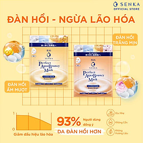 Mặt Nạ  Senka Perfect Aqua Bouncy Mask Bouncy Moist 23g