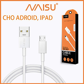 Cáp sạc dữ liệu nhanh Naisu Chiều dài tiêu chuẩn 1m cho IOS/Android D – 1815 Hàng nhập khẩu