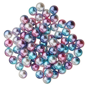50pcs 8mm Colorful Jewelry Making Loose Beads Plastic Pearls DIY Findings