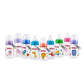 Bình sữa chống sặc cổ hẹp Nuby 120ml ( 3m+ )