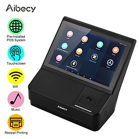 Aibecy 10.1 Inch Touchscreen POS Cash Register with Point of Sale System 58mm Receipt Printer Support WiFi BT Connection