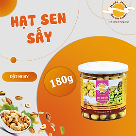 Hình ảnh Hạt sen sấy Hột Điều Nam Việt giòn tự nhiên lon 180g