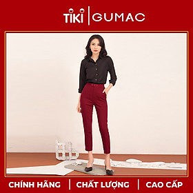 Quần tây nữ công sở thiết kế cao cấp cơ bản 3 nút GUMAC QA532 chất liệu tuyết mưa giữ chuẩn form dáng hiện đại thời thượng hàng hiệu GUMAC