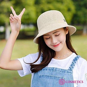 Mũ cói thời trang đi biển đi du lịch-MŨ CÓI CHỮ M PHONG CÁCH HÀN QUỐC SIÊU HOT HÀNG ĐẸP CAO CẤP