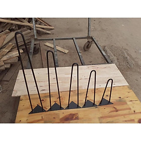 Mua Combo 3 Chân Bàn Ghế Sắt Hairpin Loại 2 Thanh Sắt (Kèm Vít)