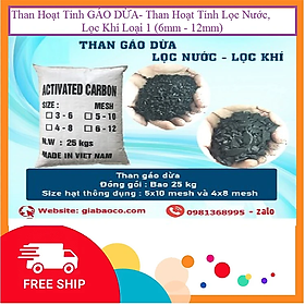 Mua Than Hoạt Tính GÁO DỪA- Than Hoạt Tính Lọc Nước- Lọc Khí Loại 1