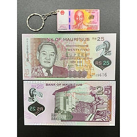 Mua  Tặng móc khóa tiền xưa  Tờ 25 Rupees polyme của Mauritius sưu tầm tiền đẹp   sưu tầm