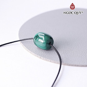 Mặt dây chuyền đá khổng tước 13x15mm mệnh hỏa mộc - Ngọc Quý Gemstones