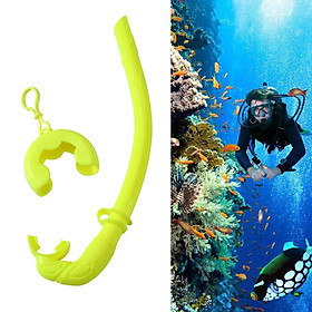 Premium Full Wet Snorkel with Comfortable Silicone Mouthpiece Purge Valve for Snorkeling, Scuba Diving, Freediving