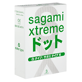 Sagami Xtreme Type E White Box Hộp 3 Cái