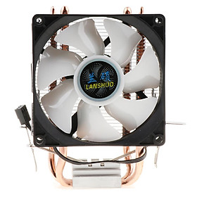 CPU Cooler Heatsink with LED Cooling Fan for Inter LGA 775/1155/1366 etc, AMD