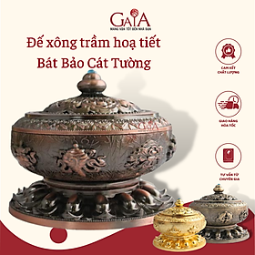 Mua Đế xông trầm-đốt nhang vòng khắc hoạ tiết Bát bảo