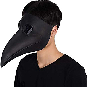 2019 New Halloween Black Glasses Latex Crow Mouth Mask Cosplay Costumes Festival Bar Decoration Mask Cosplay Props Party Supplie