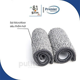 Mua COMBO 2 Miếng lau thay thế cây lau nhà tự vắt chữ nhật ( vắt phẳng ) - Loại tốt tháo từ cây lau
