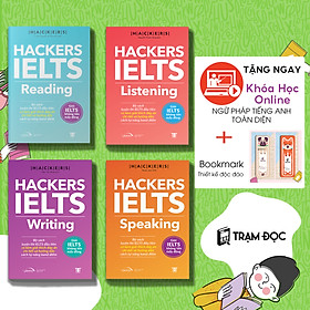 Hình ảnh Trạm Đọc Official | Hackers Ielts 4 cuốn  ( Listening + Reading + Speaking + Writing )