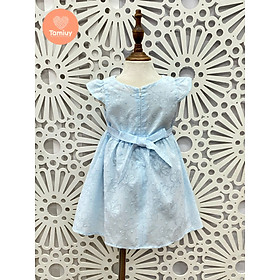 Đầm Xoè Xếp Ly Bé Gái Tamiuy Màu Xanh Danh Cho Bé 10-38 kg