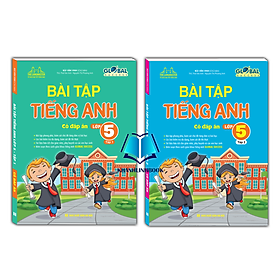 Sách - Combo GLOBAL SUCCESS Bài Tập Tiếng Anh Lớp 5 - tập 1 + 2 (Có Đáp Án)