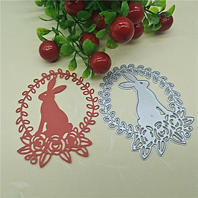 Easter Rabbit Cutting Dies Easter Animals Die Cuts for Card Making Embossing Stencil Template Tool for DIY Album Paper Craft Decoration
