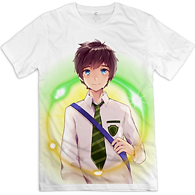 Áo Thun Unisex Mirako Your Name 02-Taki - Trắng