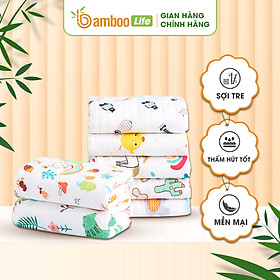 Khăn tắm cho bé từ sợi tre thiên nhiên Bamboo Life BL054 Khăn tắm cho trẻ sơ sinh mềm mại kháng khuẩn an toàn cho làn da bé - ô tô