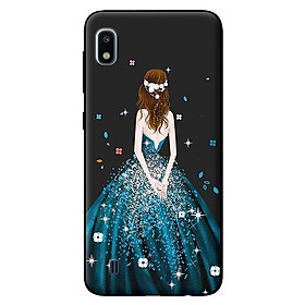 Ốp in cho Samsung Galaxy A10 mẫu Cô Gái Váy Xanh - Hàng chính hãng